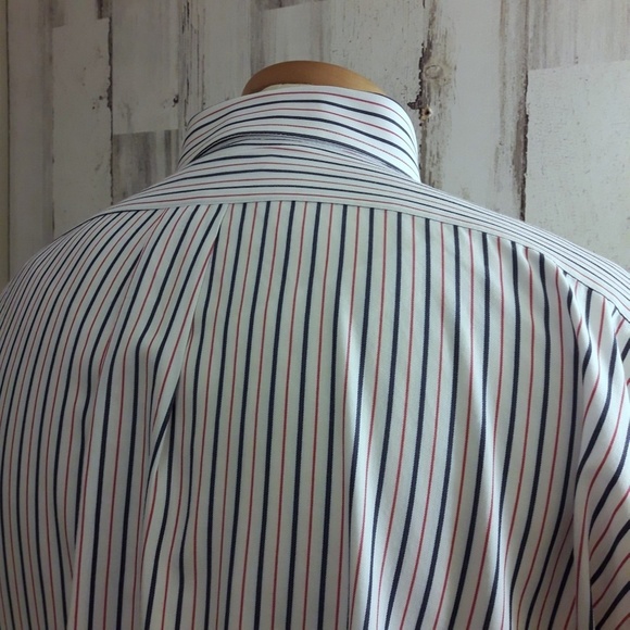 Bundle " 3 x $20" CHAPS Classic Fit Twill Stripes Button Up Shirt Size 18/18.5 - Picture 8 of 8